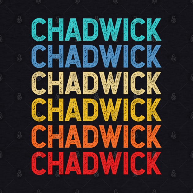 Chadwick Name Vintage Retro Custom Gift Named Chadwick by CoolDesignsDz